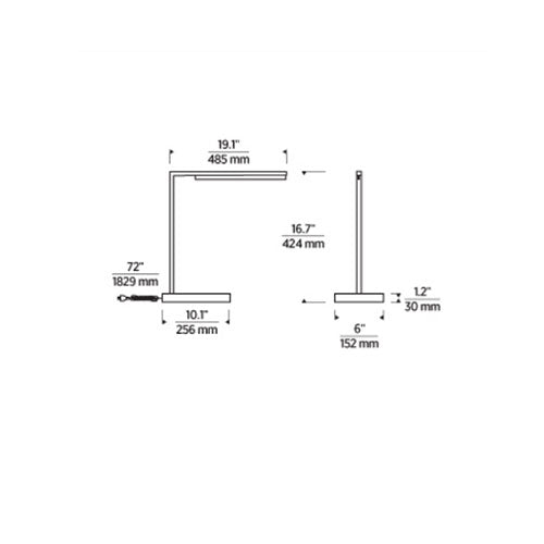 Tech Lighting 700PRT Klee 18 Table Lamp