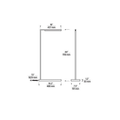 Tech Lighting 700PRT Klee 43 Floor Lamp
