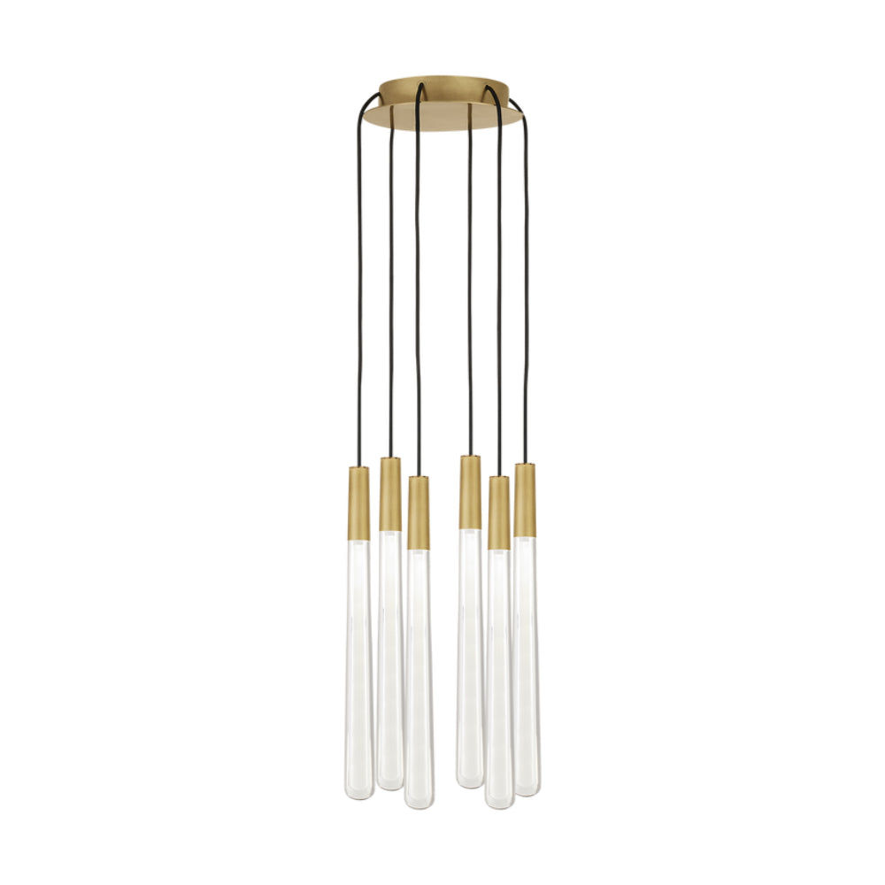 Tech Lighting Pylon Crystal 6 Light Chandelier By Visual Comfort