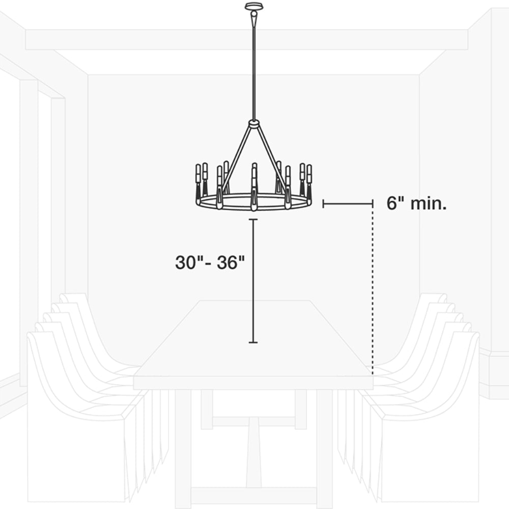 Tech Lighting 700 Linger 18-Light Chandelier By Visual Comfort