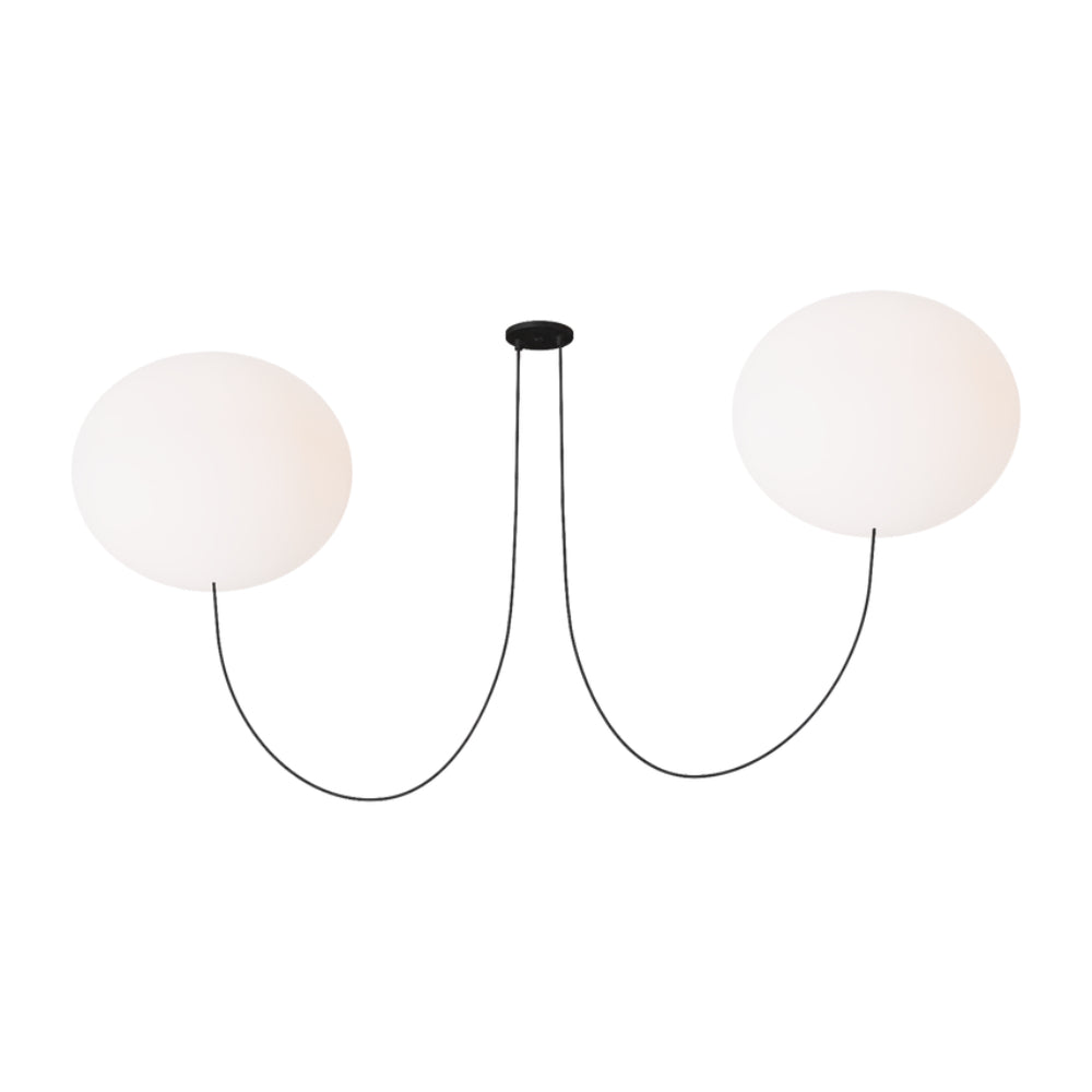 Visual Comfort Helium X-Large 2 Light Chandelier