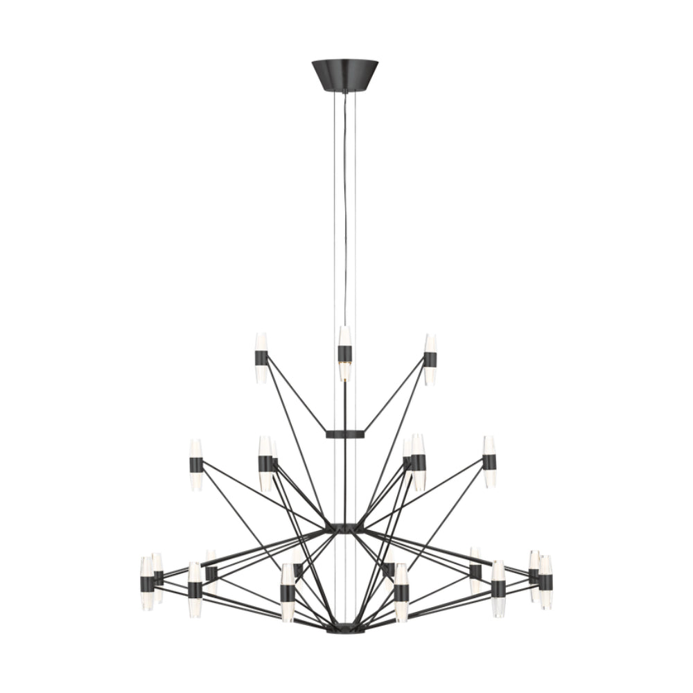 Visual Comfort Lassell Three Tier Tall X-Large Chandelier