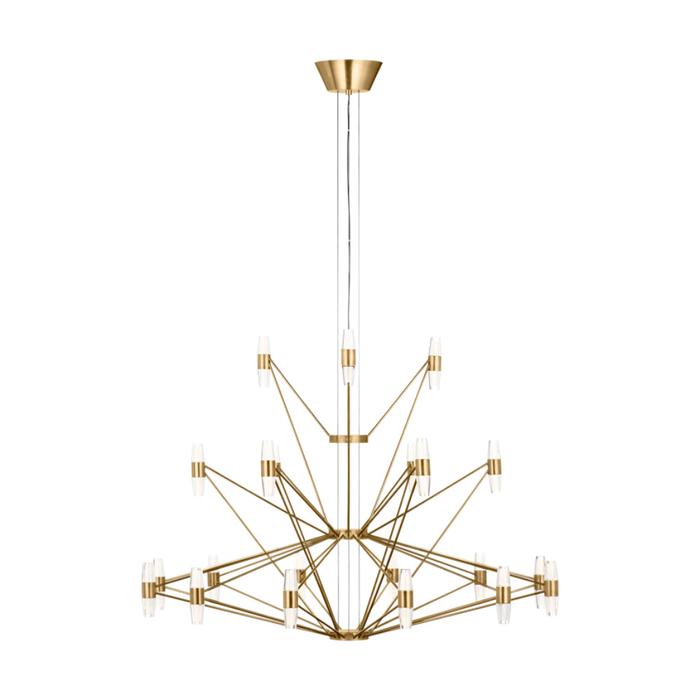 Visual Comfort Lassell Three Tier Tall X-Large Chandelier