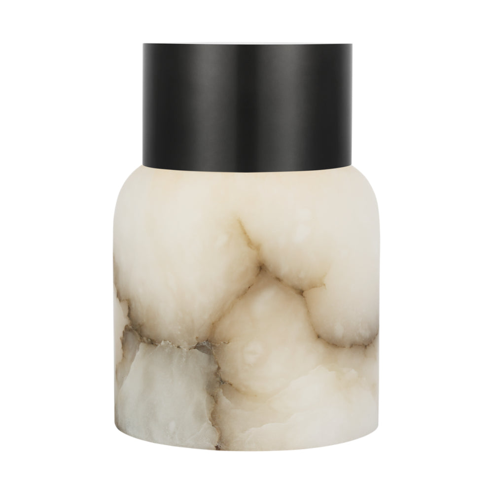 Visual Comfort Caspe Alabaster 7 Rechargeable Table Lamp