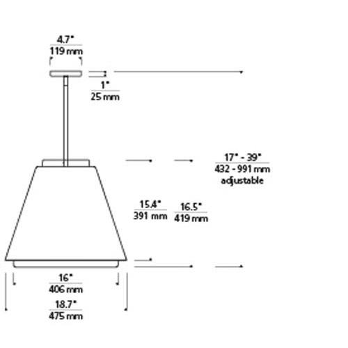 Tech Lighting 700OPBOW Bowman 18 Outdoor Pendant Additional Image 7