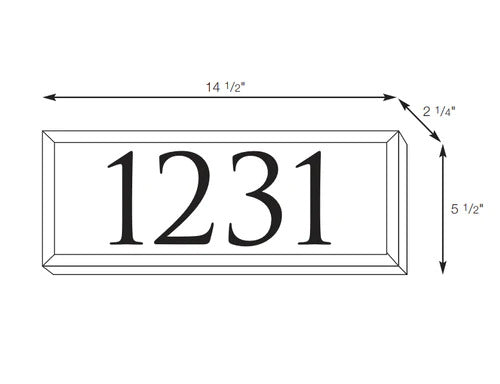 SPJ Lighting SPJ43-02B 4 Number LED Address Light 12V or 120V