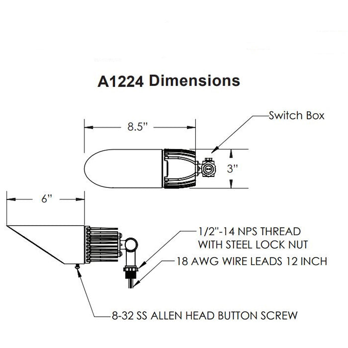 Advantage Environmental Lighting A1224 LED Landscape Bullets