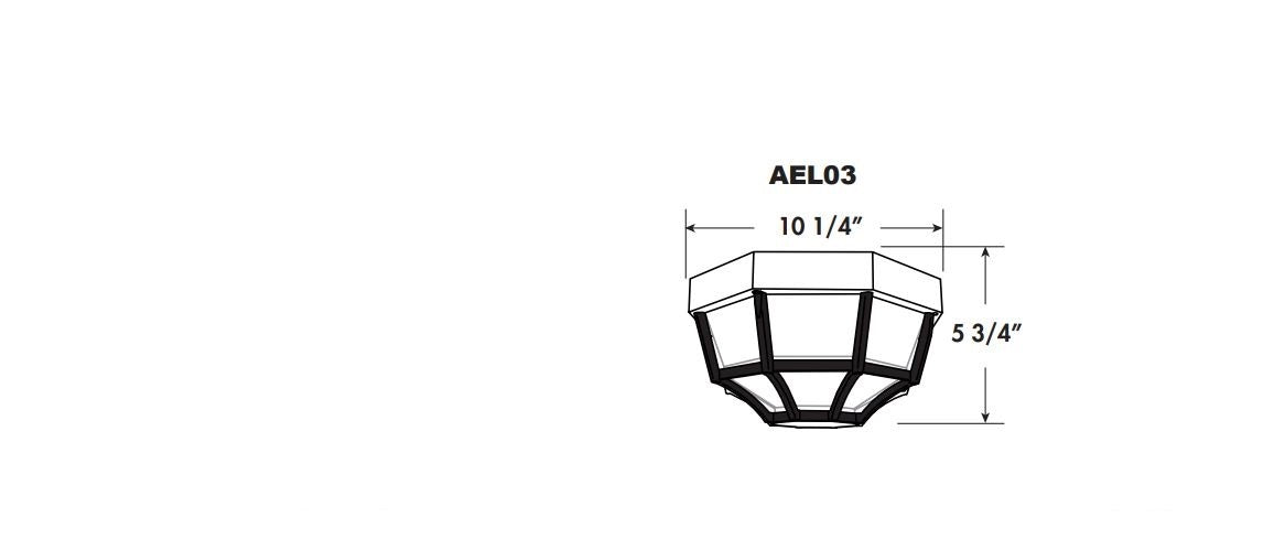 Advantage Environmental Lighting AE03 Octagon Ceiling Mount