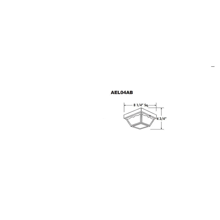 Advantage Environmental Lighting AE04AB Century w/ Aluminum Base 8.25"