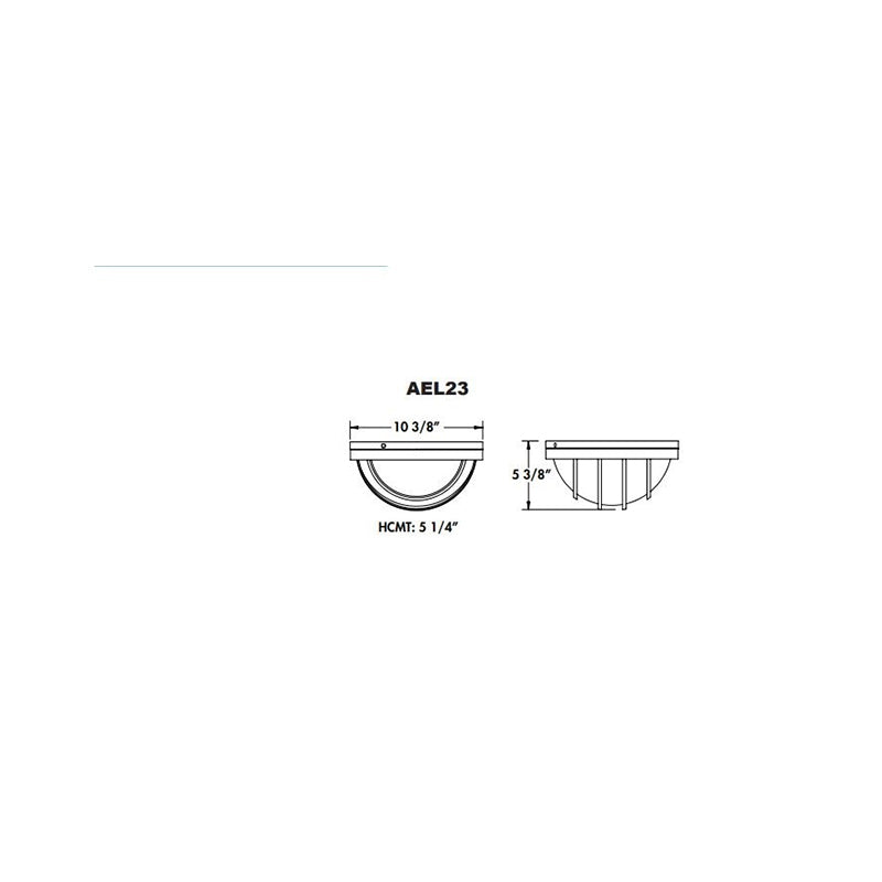 Advantage Environmental Lighting AE23 Commercial Eurostyle Round Wet Location Wall/Ceiling Mount