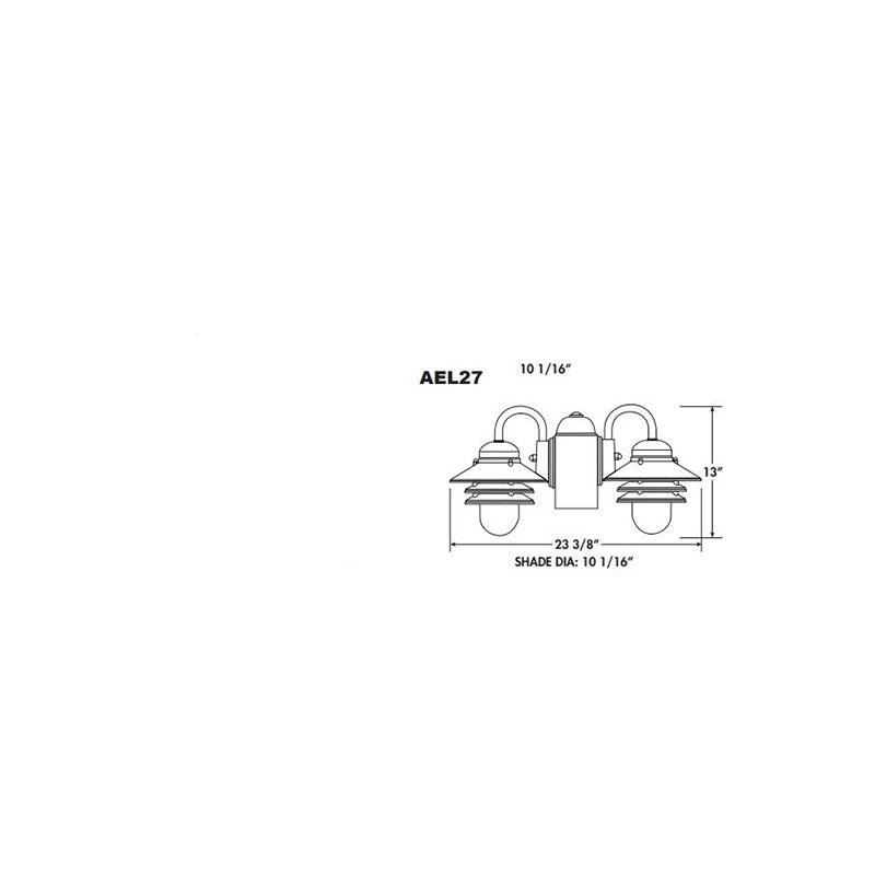 Advantage Environmental Lighting AE27 Nautical Post Double