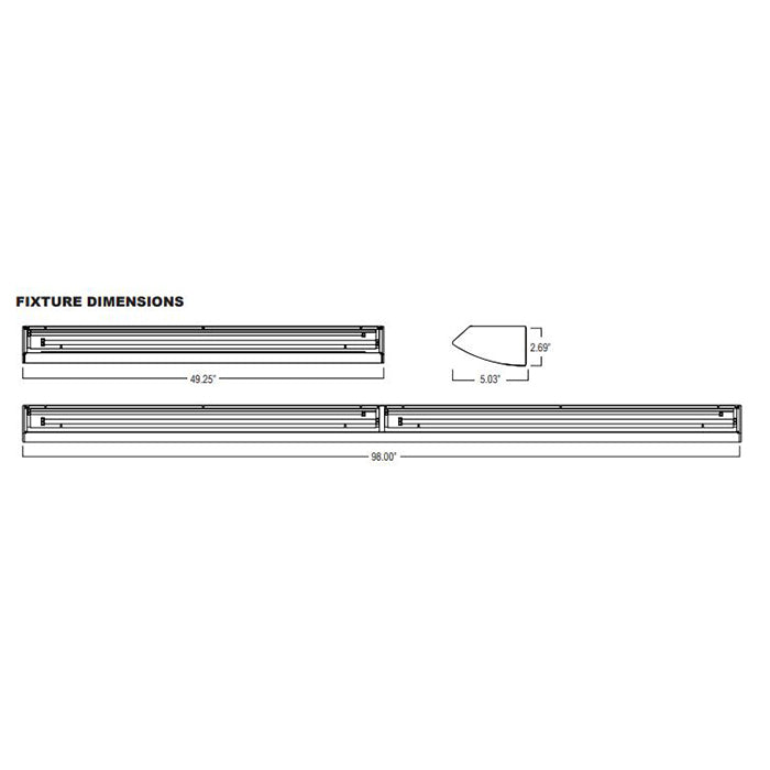 Advantage Environmental Lighting ALW High Performance Louvered Fluorescent Wall Mount Luminaire