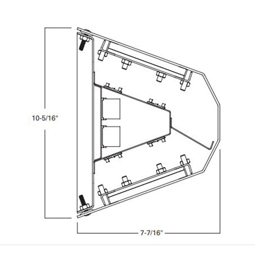 Advantage Environmental Lighting BAH Wall Mount LED Prison Grade