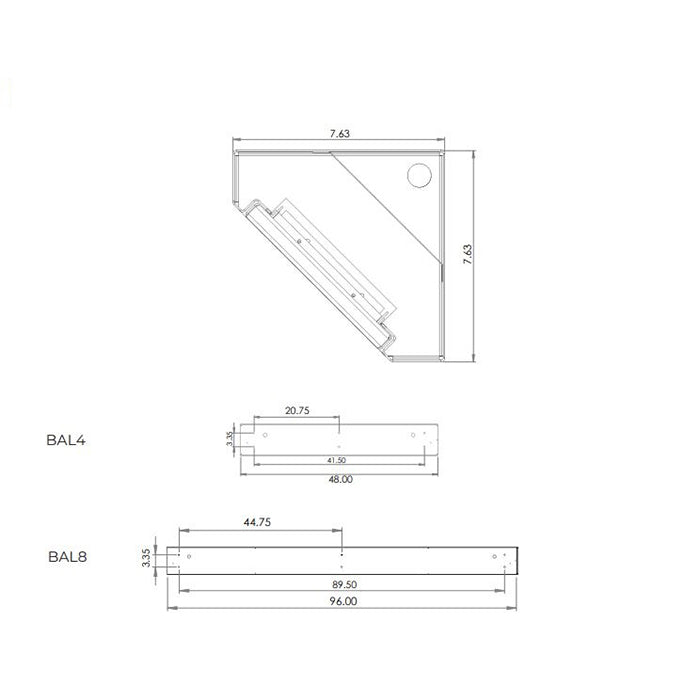 Advantage Environmental Lighting BAL Corner Surface Mount LED Luminaire