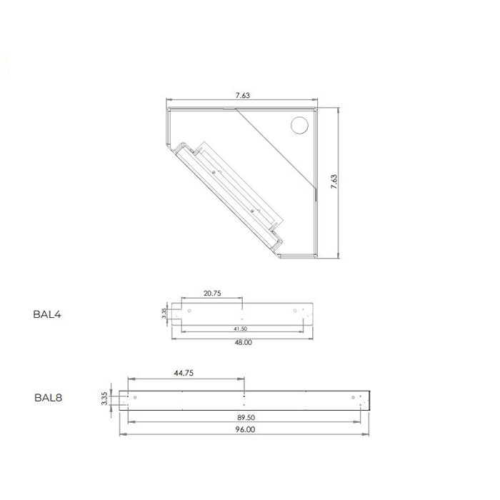 Advantage Environmental Lighting BAL Corner Surface Mount LED Luminaire