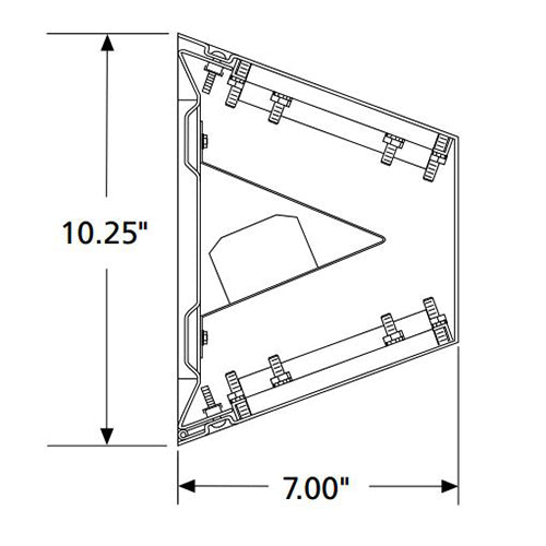 Advantage Environmental Lighting BAN Wall Mount LED Prison Grade