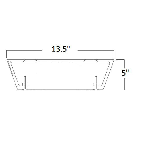 Advantage Environmental Lighting BAS Surface Mount LED Prison Grade Luminaire