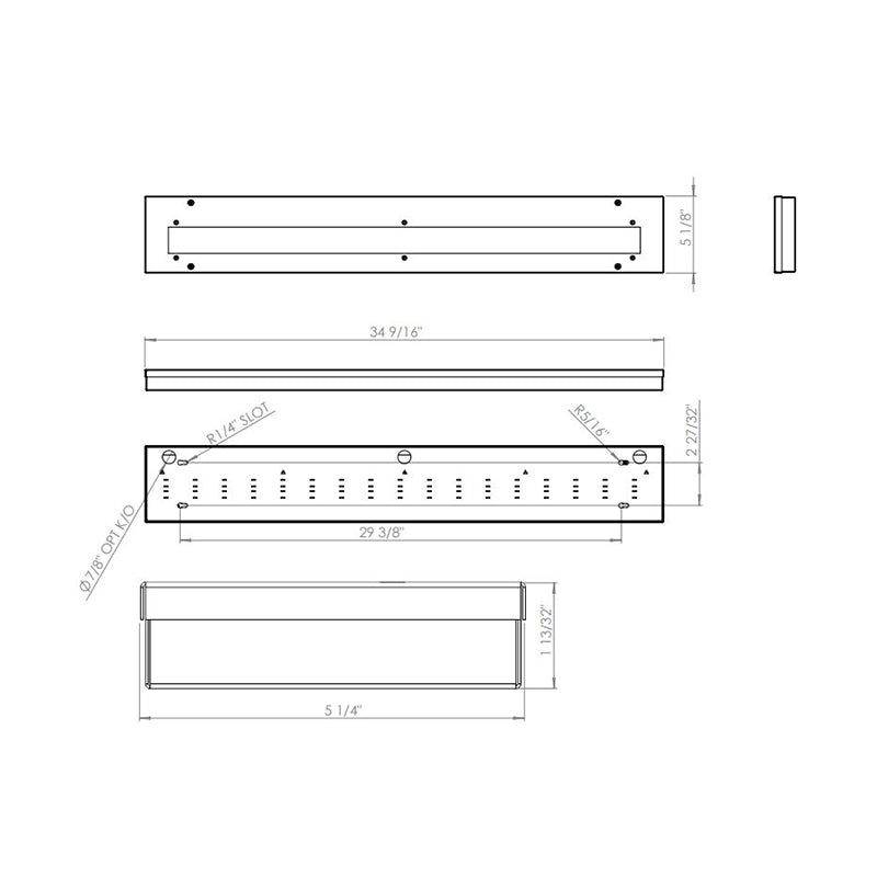 Advantage Environmental Lighting BTWC LED Undercabinet Luminaire with Tamper-Proof Cover