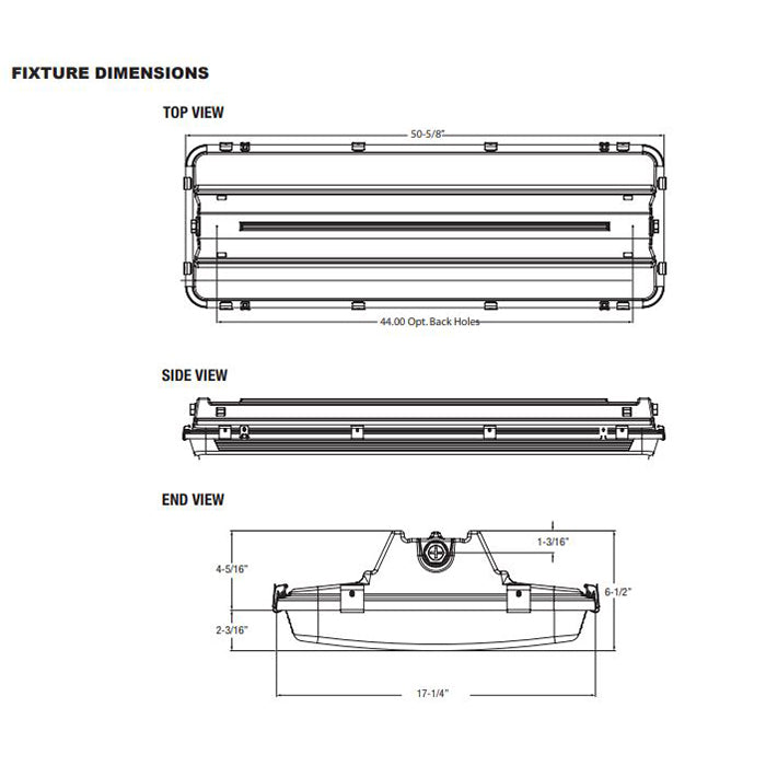 Advantage Environmental Lighting CLA Wash Down LED Clean Room High Bay Luminaire