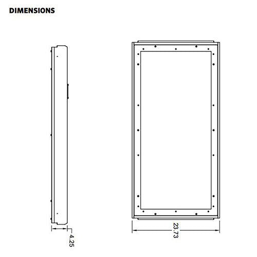 Advantage Environmental Lighting CLZ LED Recessed Clean Room