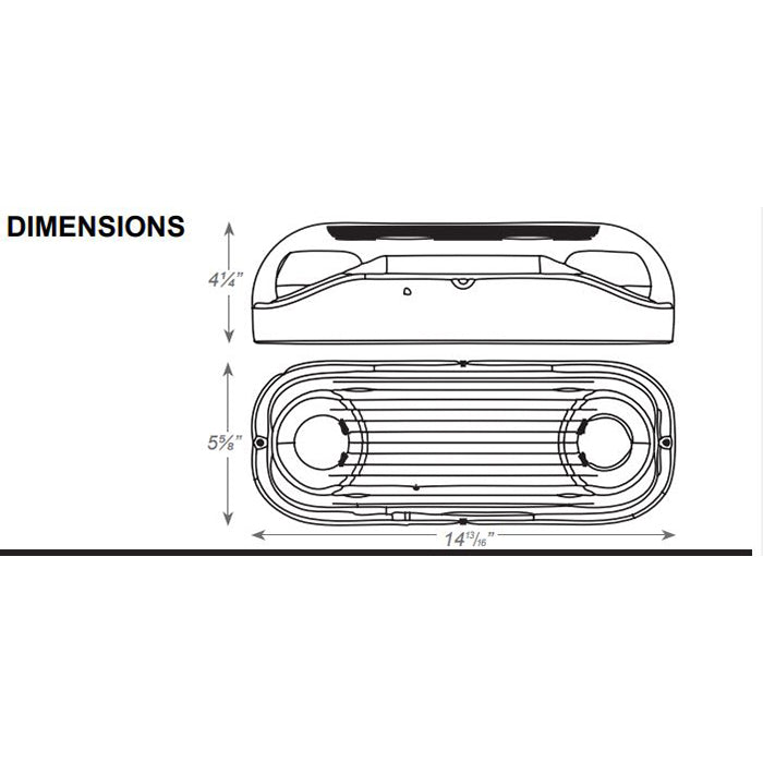 Advantage Environmental Lighting EM22WP-16 Wet Location Semi-Recessed MR-16 Emergency Unit