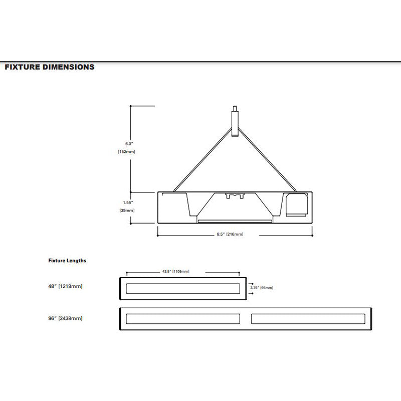 Advantage Environmental Lighting LASQLID Low Profile Pendant Lighting Indirect Only