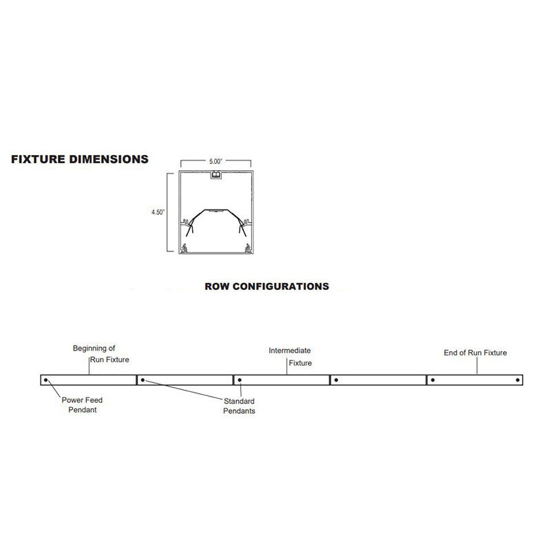 Advantage Environmental Lighting LDL5DS Suspended Direct Steel LED Luminaire