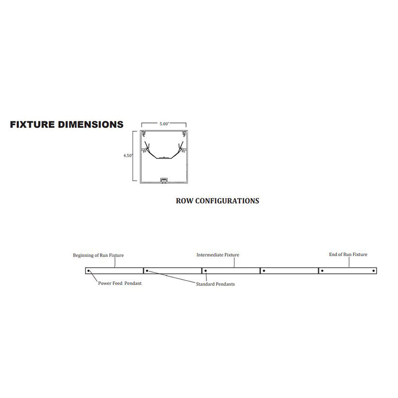 Advantage Environmental Lighting LDL5IS Suspended Mount Indirect Steel LED Luminaire