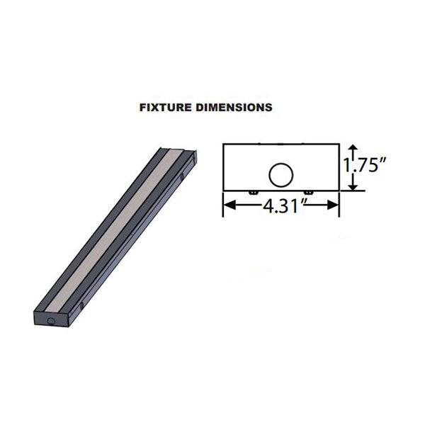 Advantage Environmental Lighting LSBF LED Lensed Strip with Flat Profile