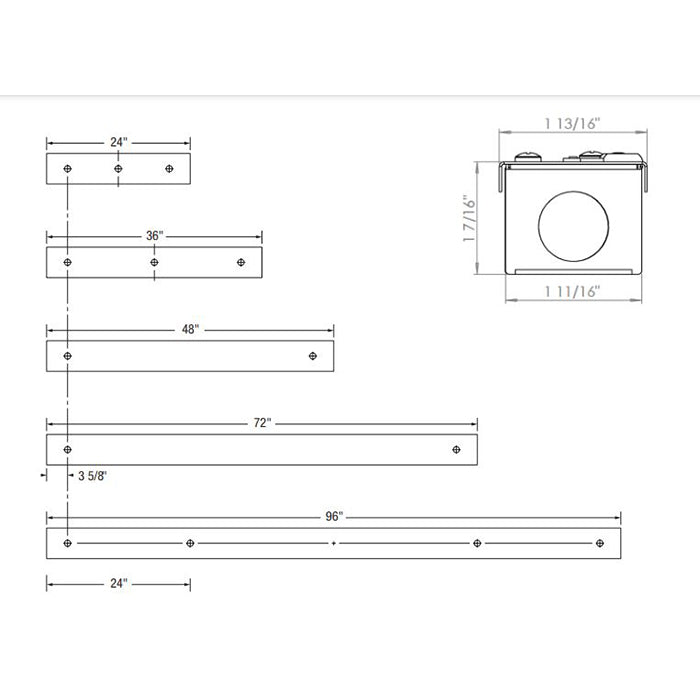 Advantage Environmental Lighting LSBNR LED Strip Narrow Reflector