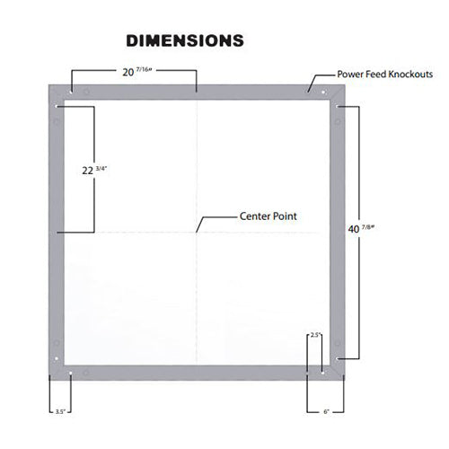 Advantage Environmental Lighting LSDL24DIDA 2.5"x4.5" Linear Square LED Direct/Indirect Aluminum Luminaire