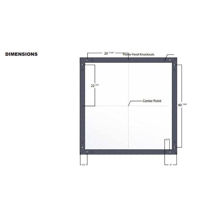 Advantage Environmental Lighting LSDL4DIDA 4"x4.5" Linear Square LED Direct/Indirect Aluminum Luminaire