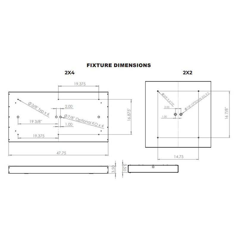 Advantage Environmental Lighting LSMF High Quality Surface Mount LED Luminaire