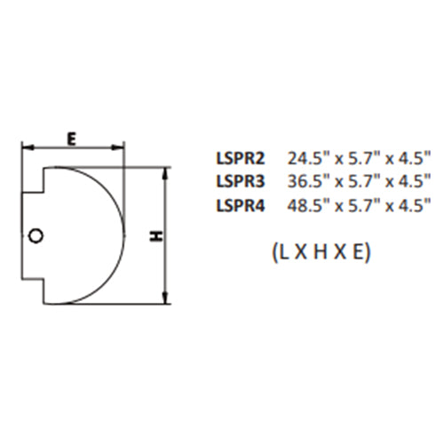 Advantage Environmental Lighting LSPR LED Spill Ring Bath Vanity Luminaire