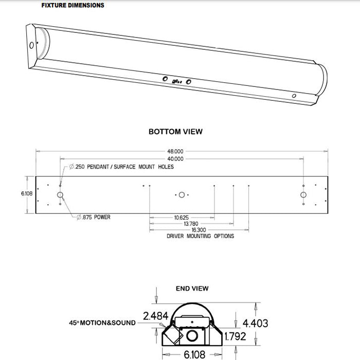 Advantage Environmental Lighting LSWV50 LED Stairwell with Motion & Sound Sensor