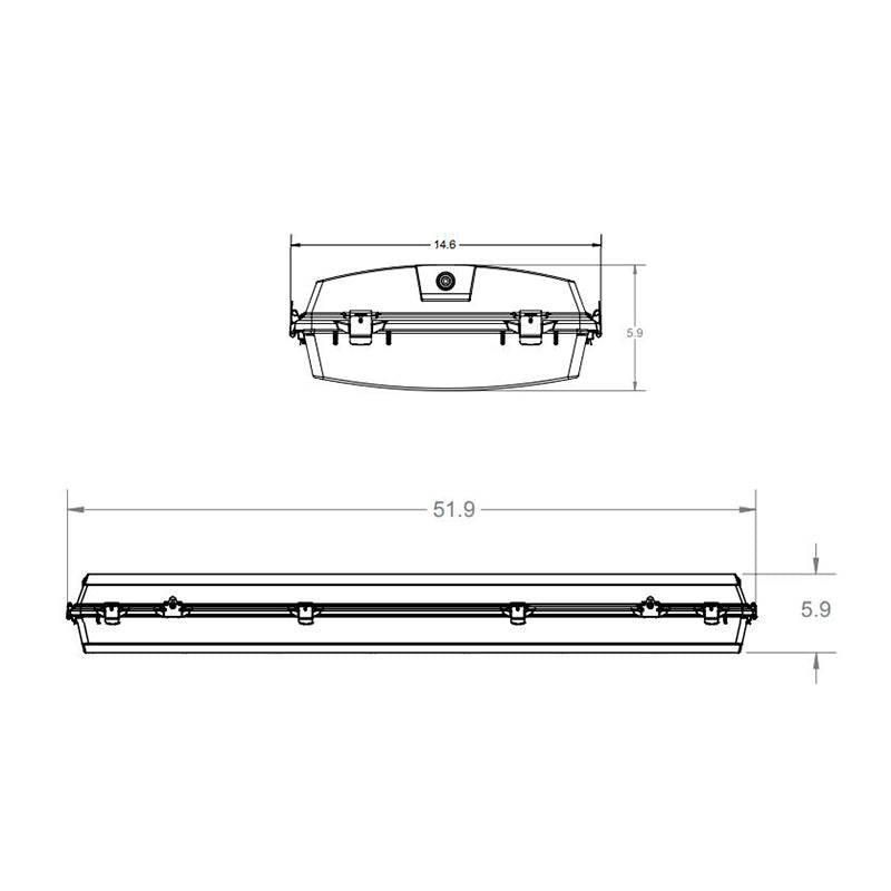 Advantage Environmental Lighting LWHB LED Wash Down High Bay Luminaire