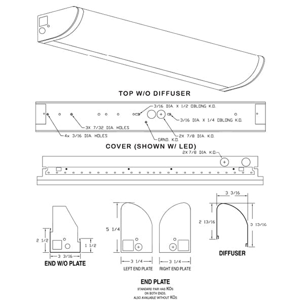 Advantage Environmental Lighting LWV06 LED Wall/Vanity Luminaire