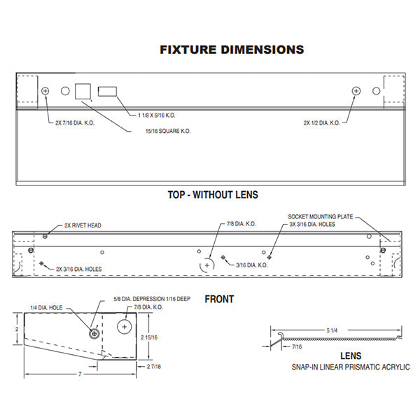 Advantage Environmental Lighting LWV35 Wall Vanity