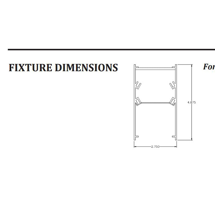 Advantage Environmental Lighting MEF24DA Suspended Direct Aluminum LED Luminaire