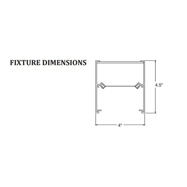 Advantage Environmental Lighting MEF4DA Suspended Direct Aluminum LED Luminaire