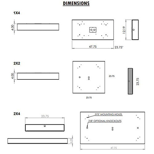 Advantage Environmental Lighting MEI Surface Mount LED Operating Room