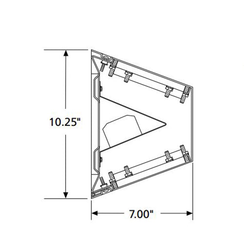 Advantage Environmental Lighting MER Healthcare LED Wall Mount