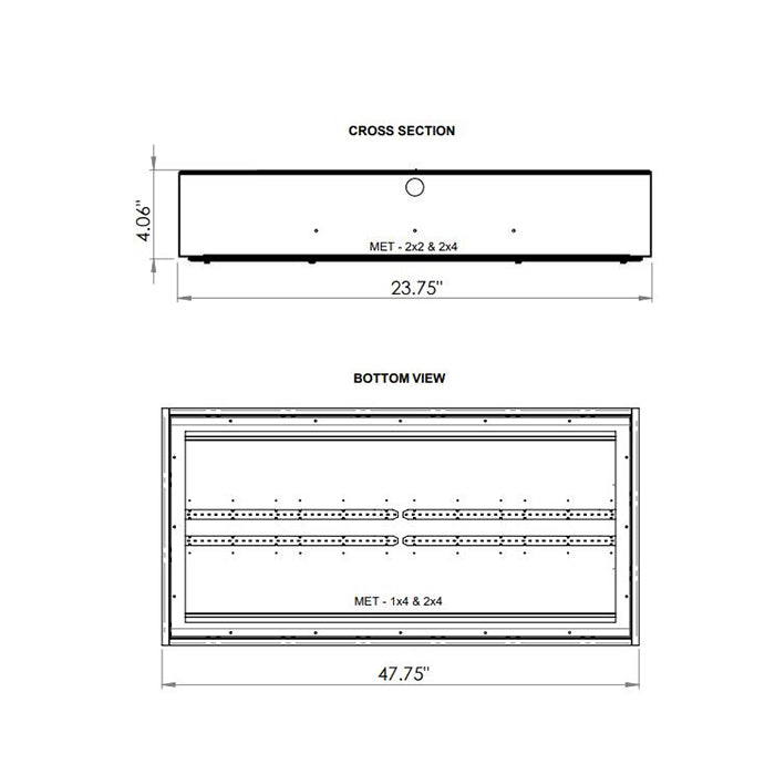 Advantage Environmental Lighting MET Recessed or Surface Mount LED Behavioral Healthcare