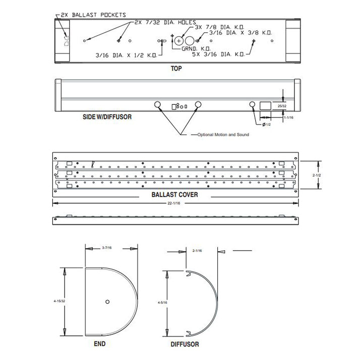 Advantage Environmental Lighting MSWV07 Stairwell LED Luminaire