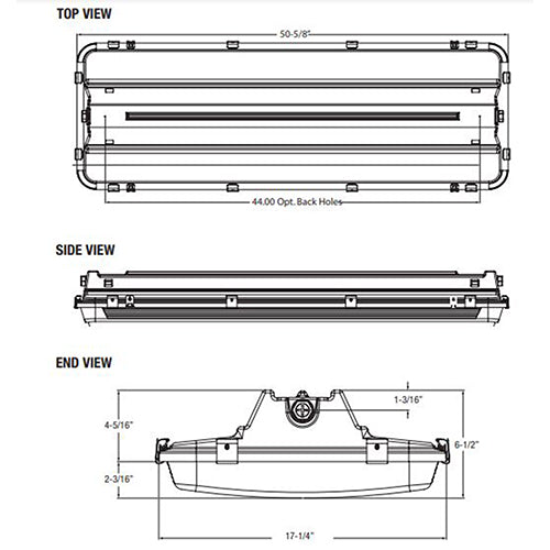 Advantage Environmental Lighting MWHB Wash Down LED High Bay Luminaire