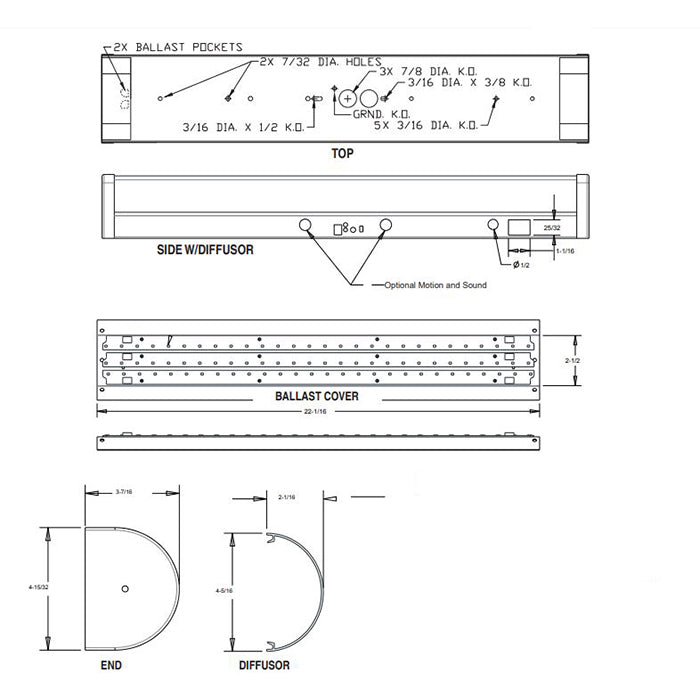 Advantage Environmental Lighting MWV07 Wall/Vanity LED Luminaire