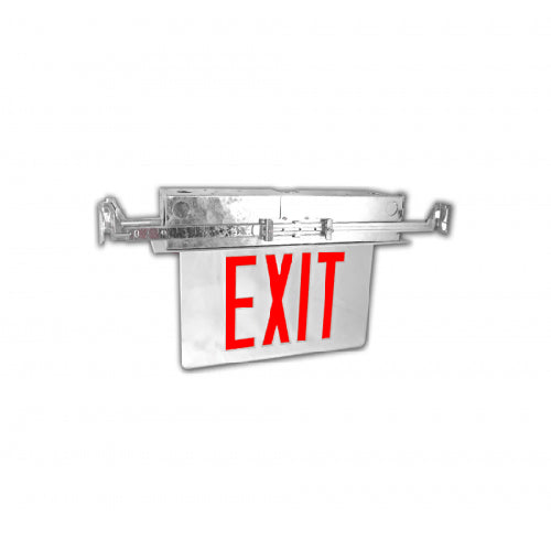 Advantage Environmental Lighting NYX10 New York Approved Recessed Aluminum LED Edgelit Exit