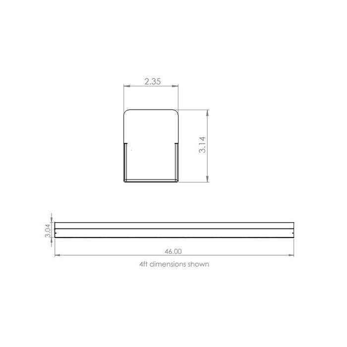 Advantage Environmental Lighting PLSW Suspended, Surface & Wall