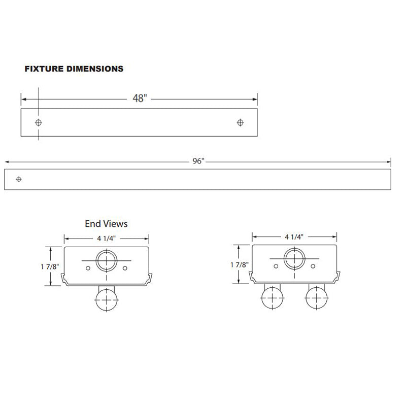Advantage Environmental Lighting SBL Strip Wired for LED Tubes