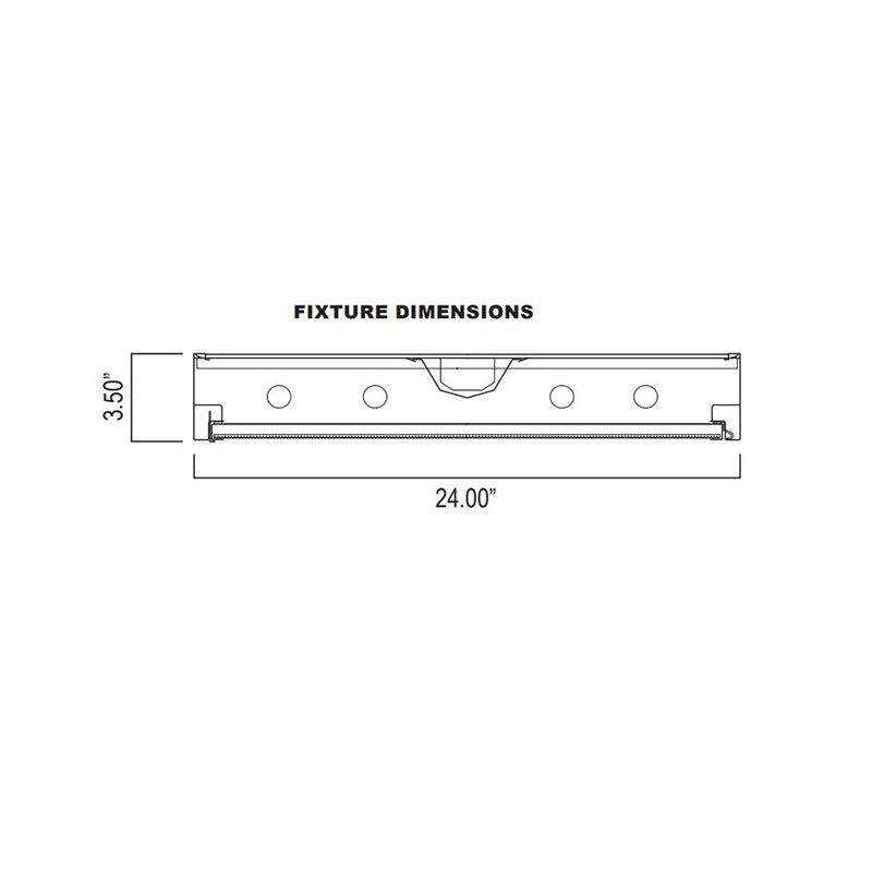 Advantage Environmental Lighting SMFL Surface Mount Wired for LED Tubes